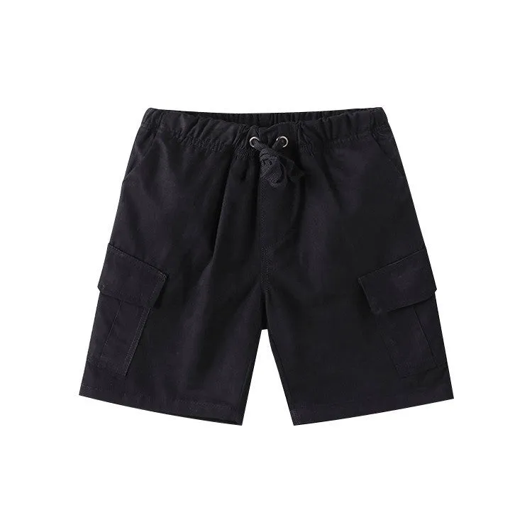Boys Batman Super Hero Tee and black cotton cargo shorts set - Kids clothes