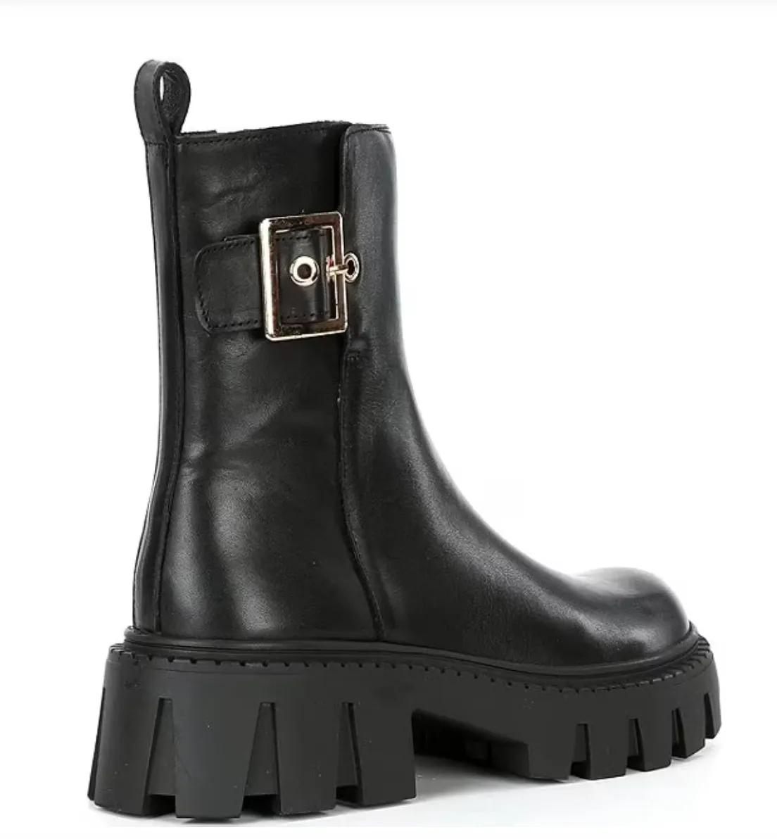 Buckle Chunky Ankle Boot