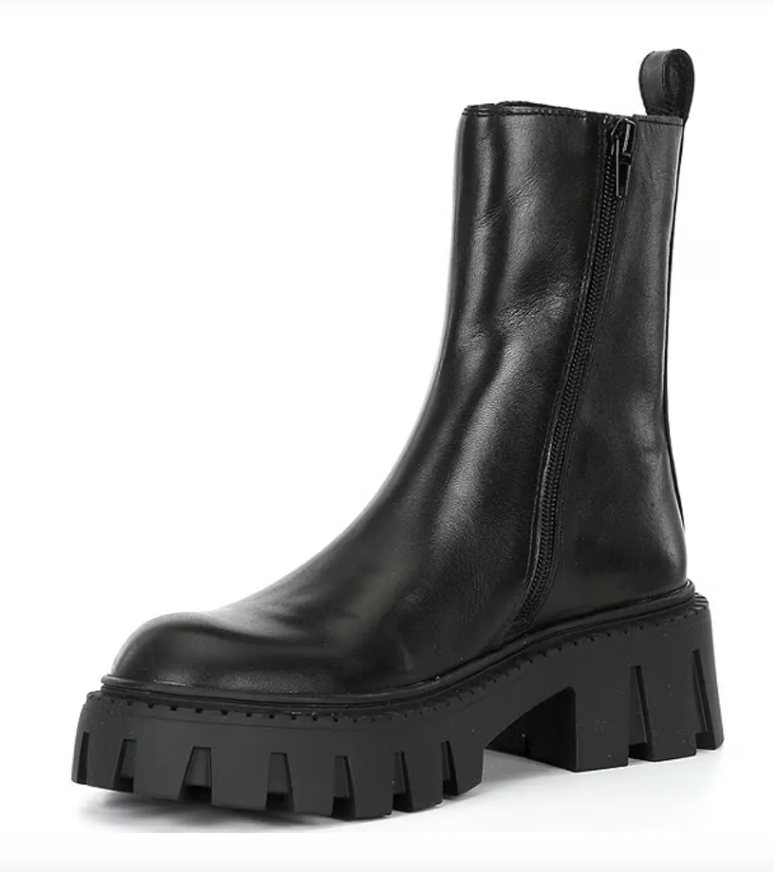 Buckle Chunky Ankle Boot