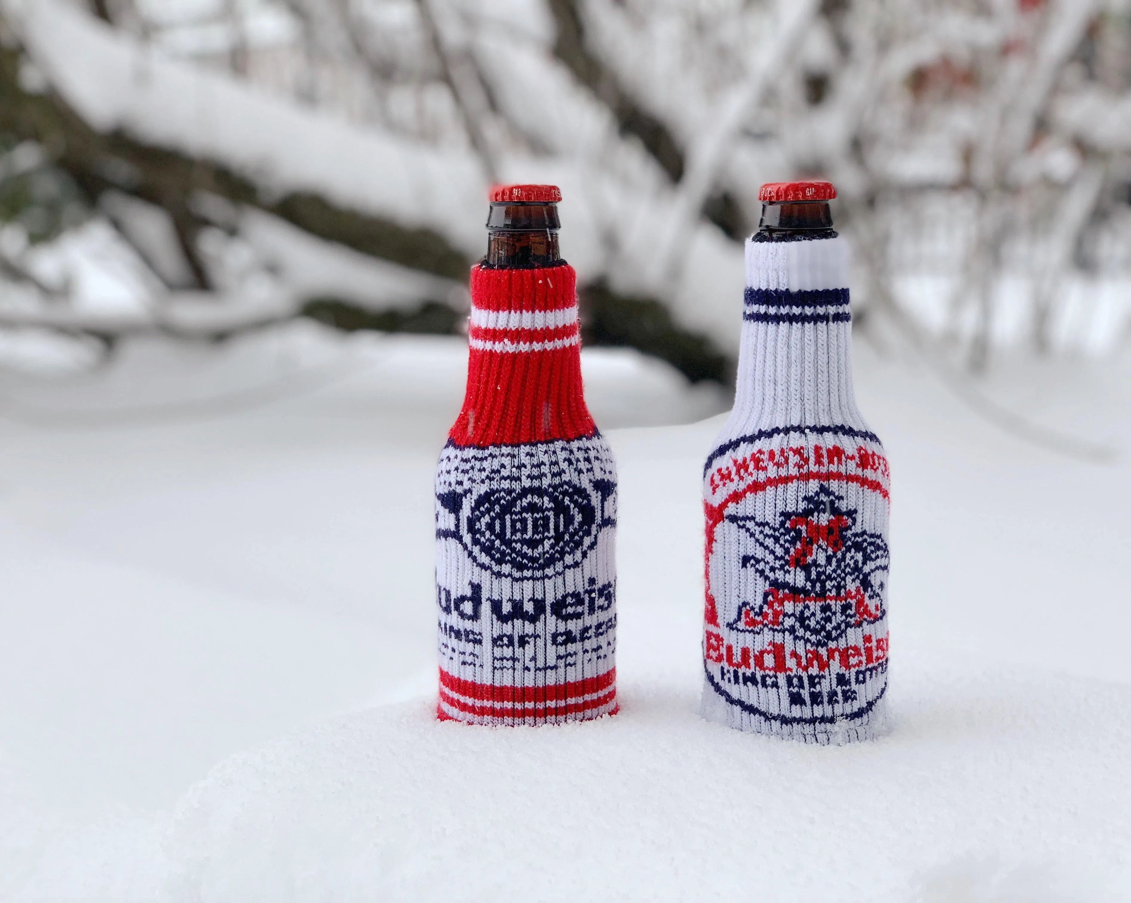 Budweiser Bottle Sweater Coolie - Red