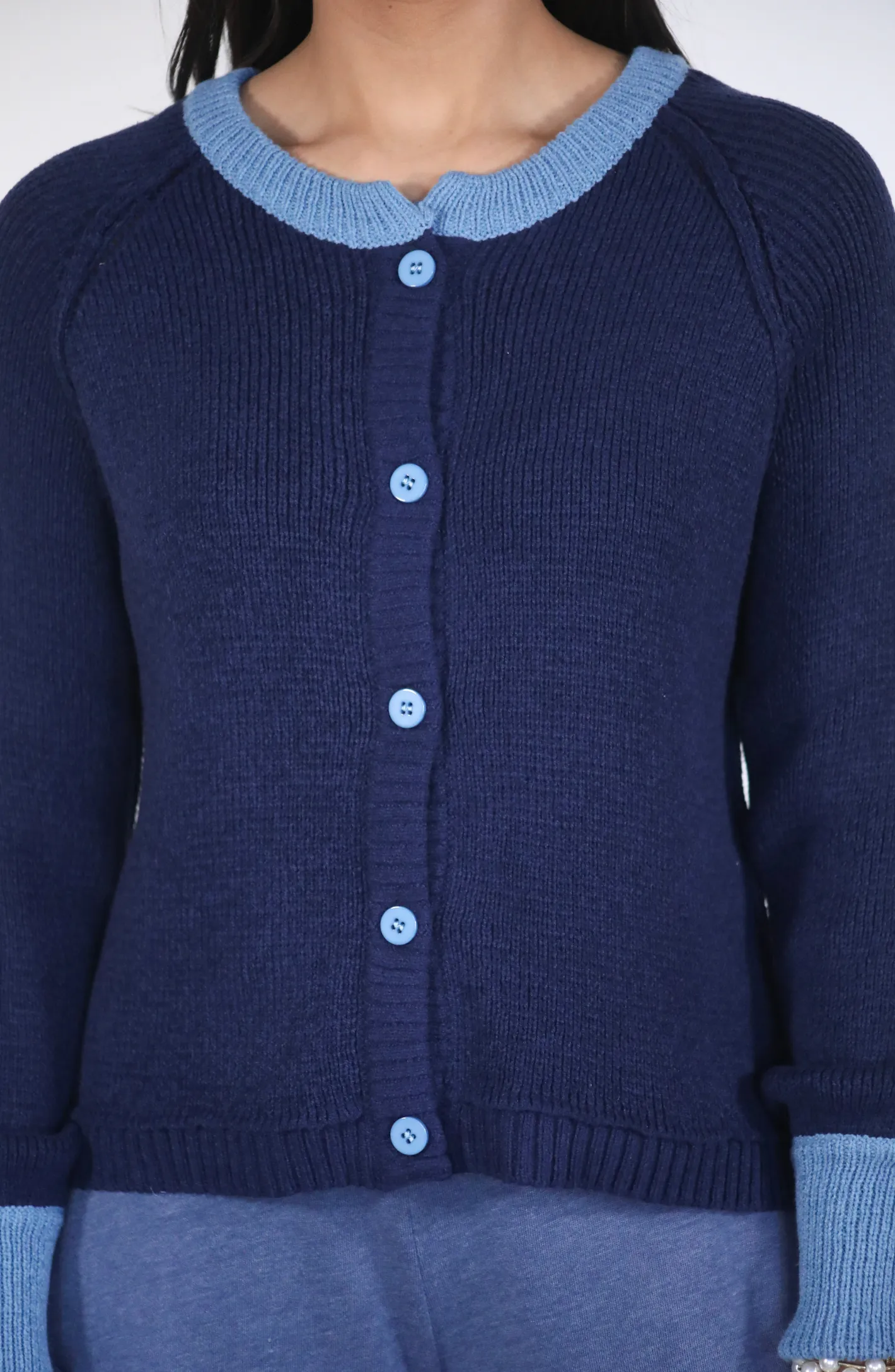 Can’t Be Bothered Navy Cardigan Sweater