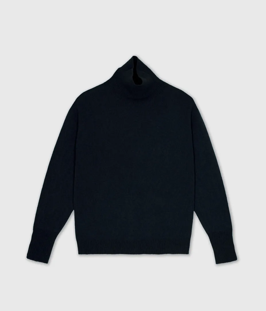 Cashmere High Neck in Black