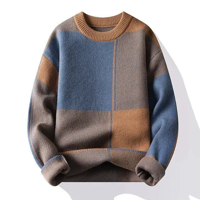 Caspar | Knitted Patterned Sweater