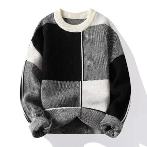 Caspar | Knitted Patterned Sweater