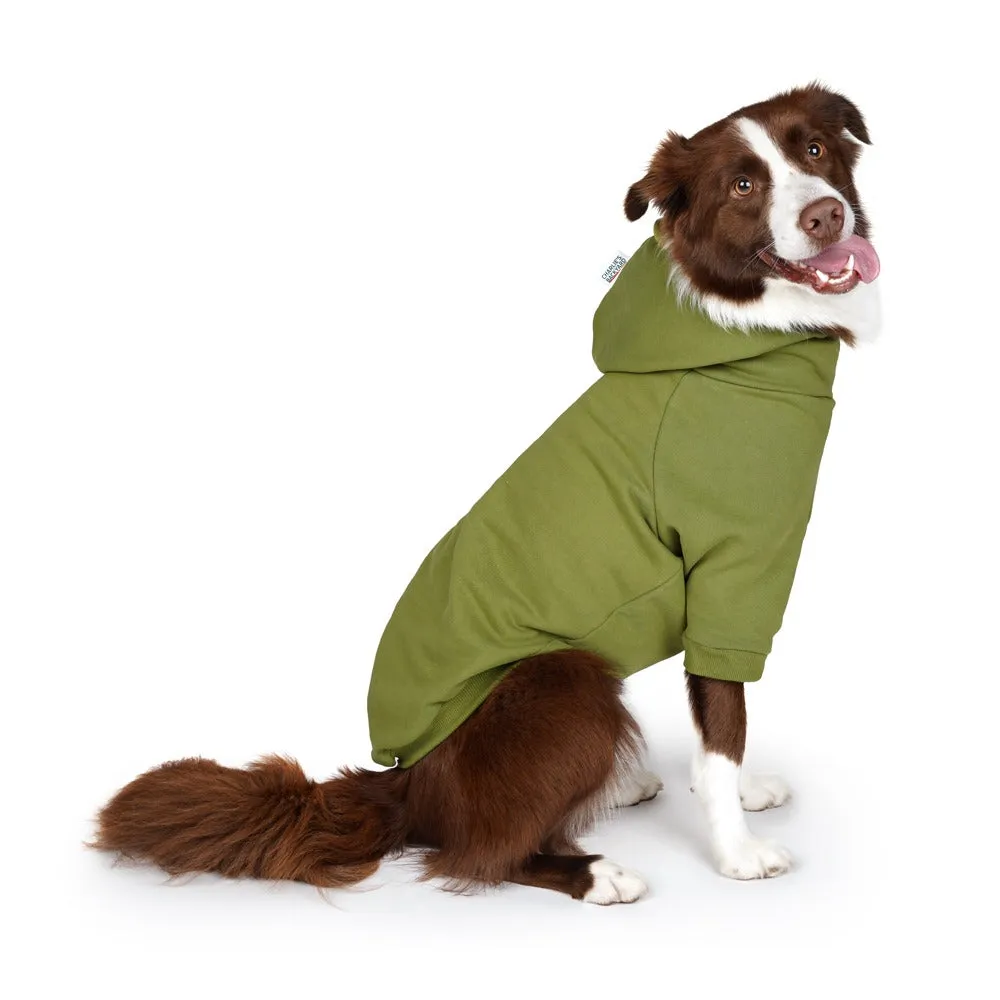 Charlie's Backyard Plain Hoodie for Dogs (Olive)
