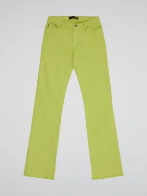 Chartreuse Straight Leg Jeans