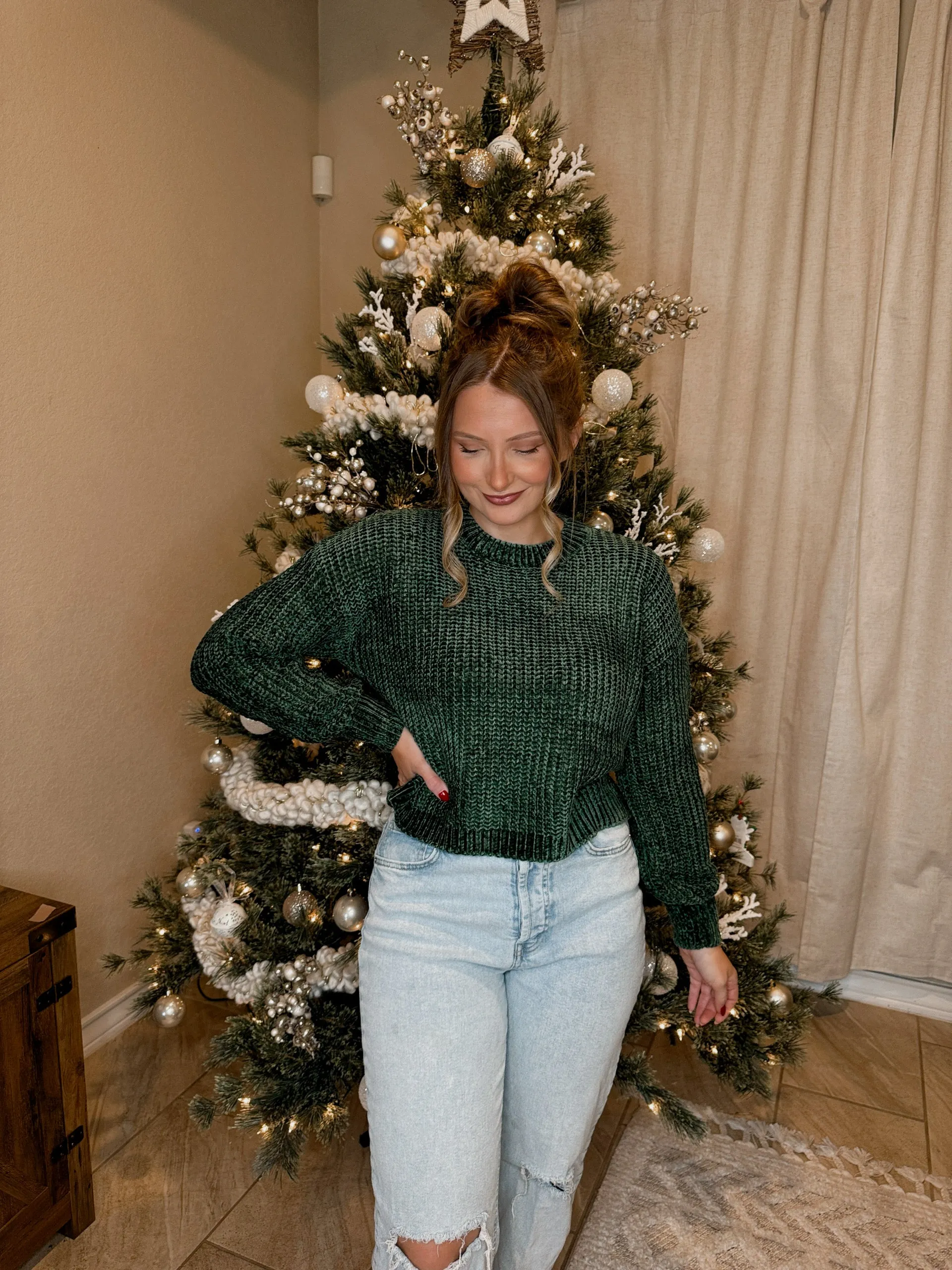 Chenille Knit Sweater - 5 Colors Available
