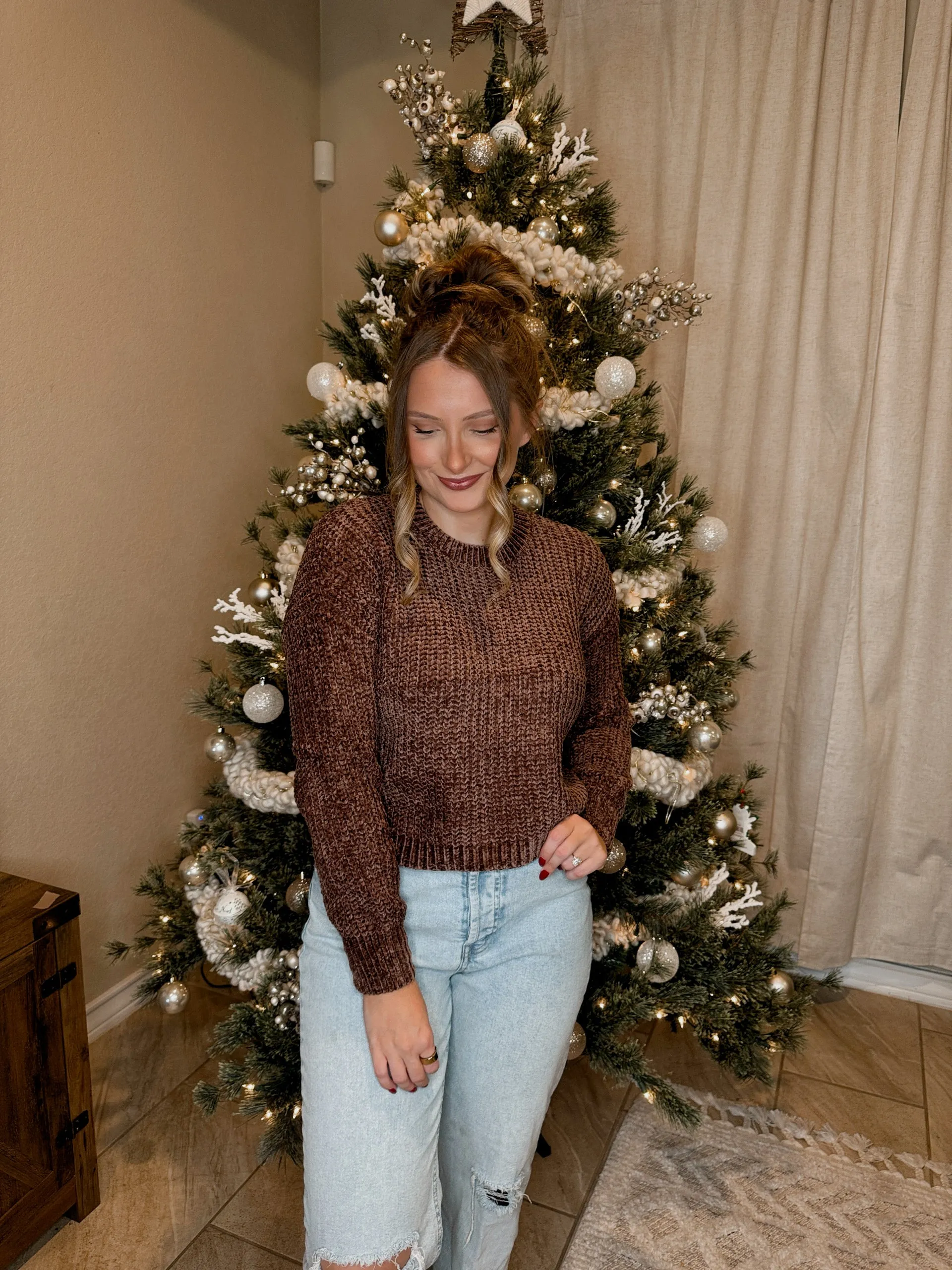 Chenille Knit Sweater - 5 Colors Available