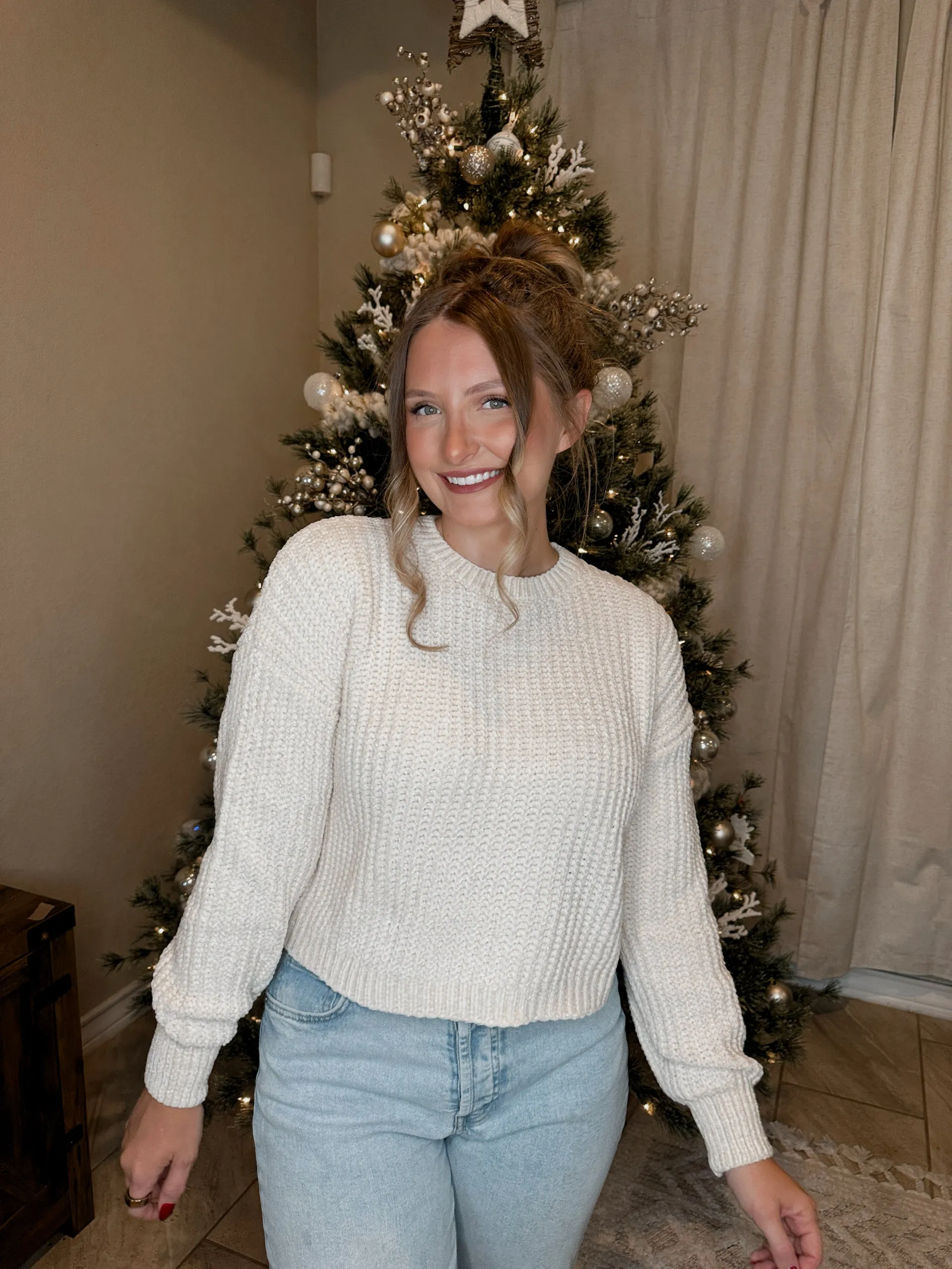 Chenille Knit Sweater - 5 Colors Available