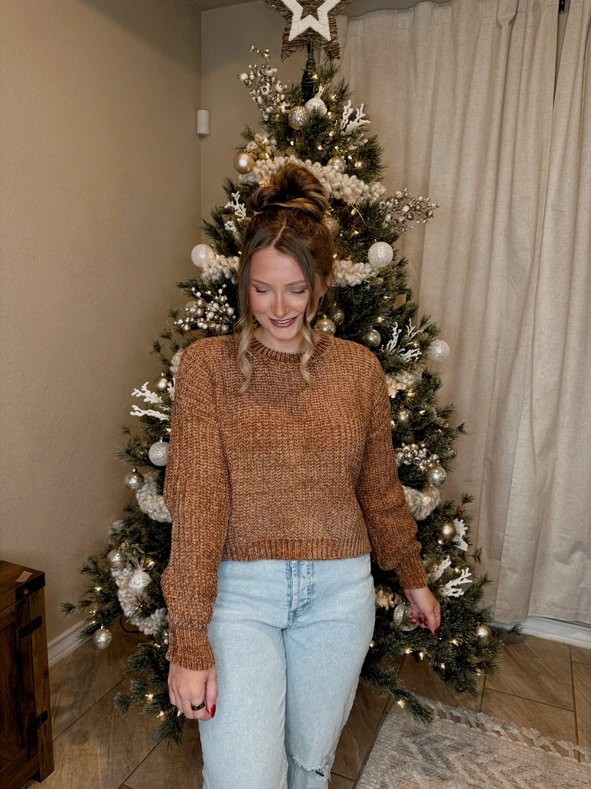 Chenille Knit Sweater - 5 Colors Available
