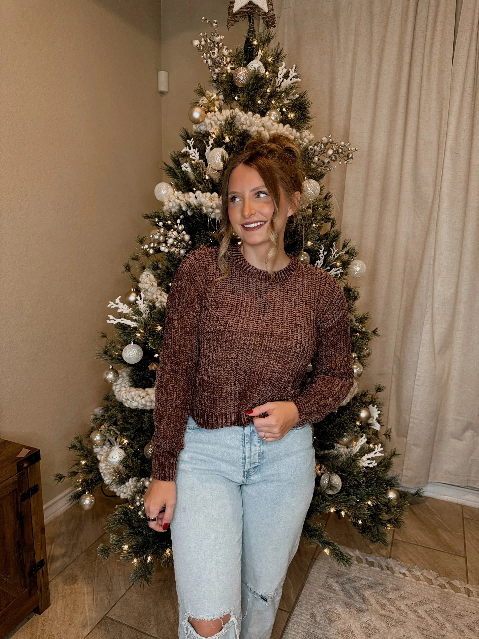 Chenille Knit Sweater - 5 Colors Available
