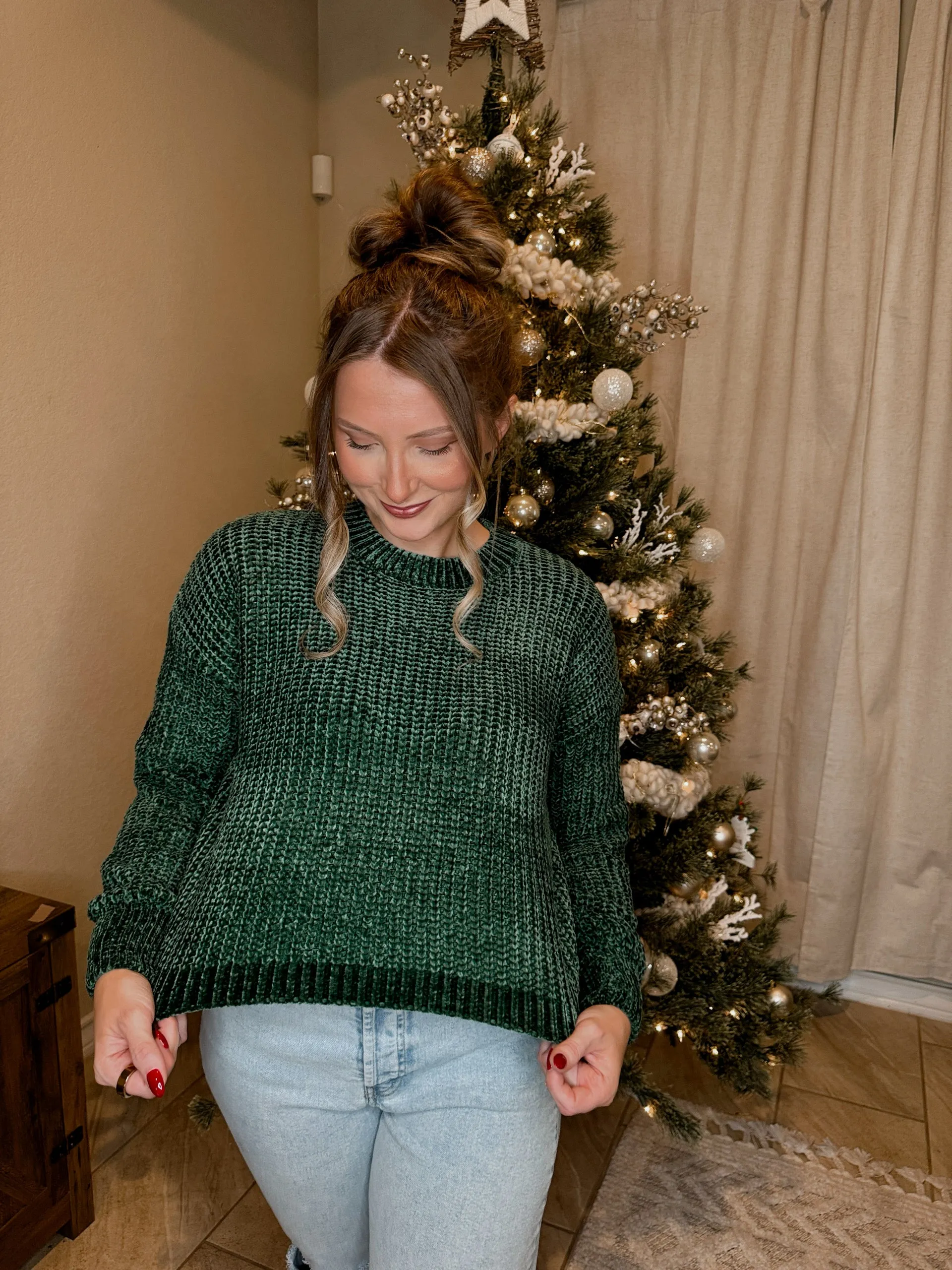 Chenille Knit Sweater - 5 Colors Available