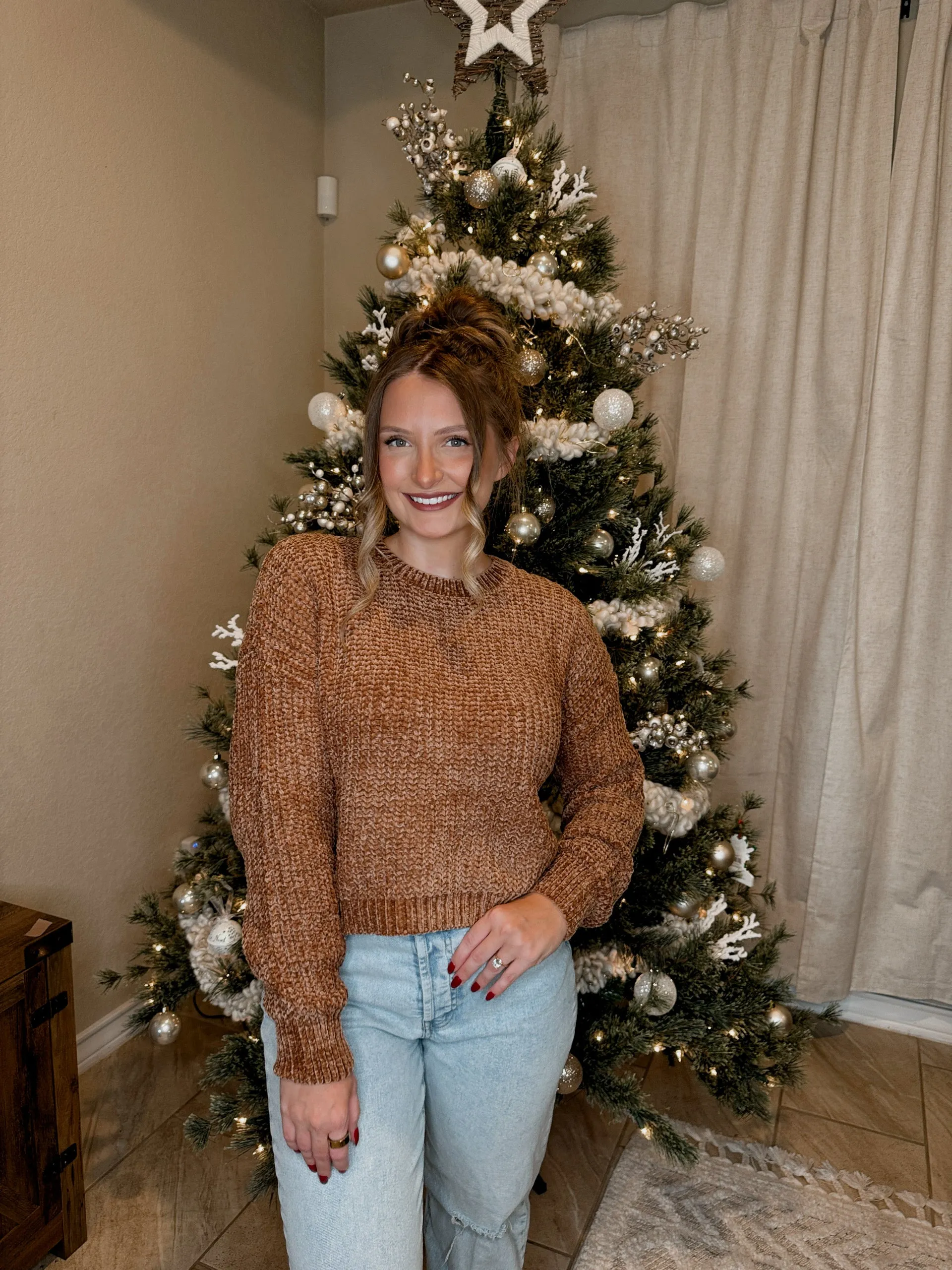 Chenille Knit Sweater - 5 Colors Available