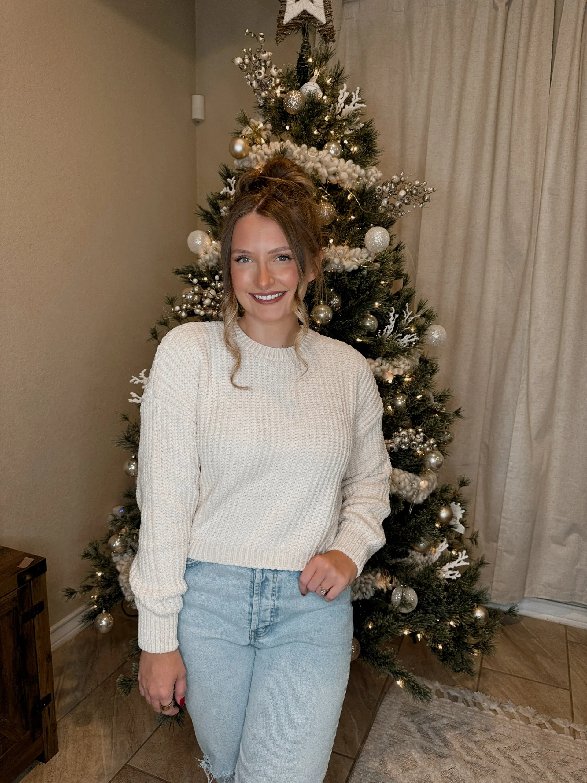 Chenille Knit Sweater - 5 Colors Available