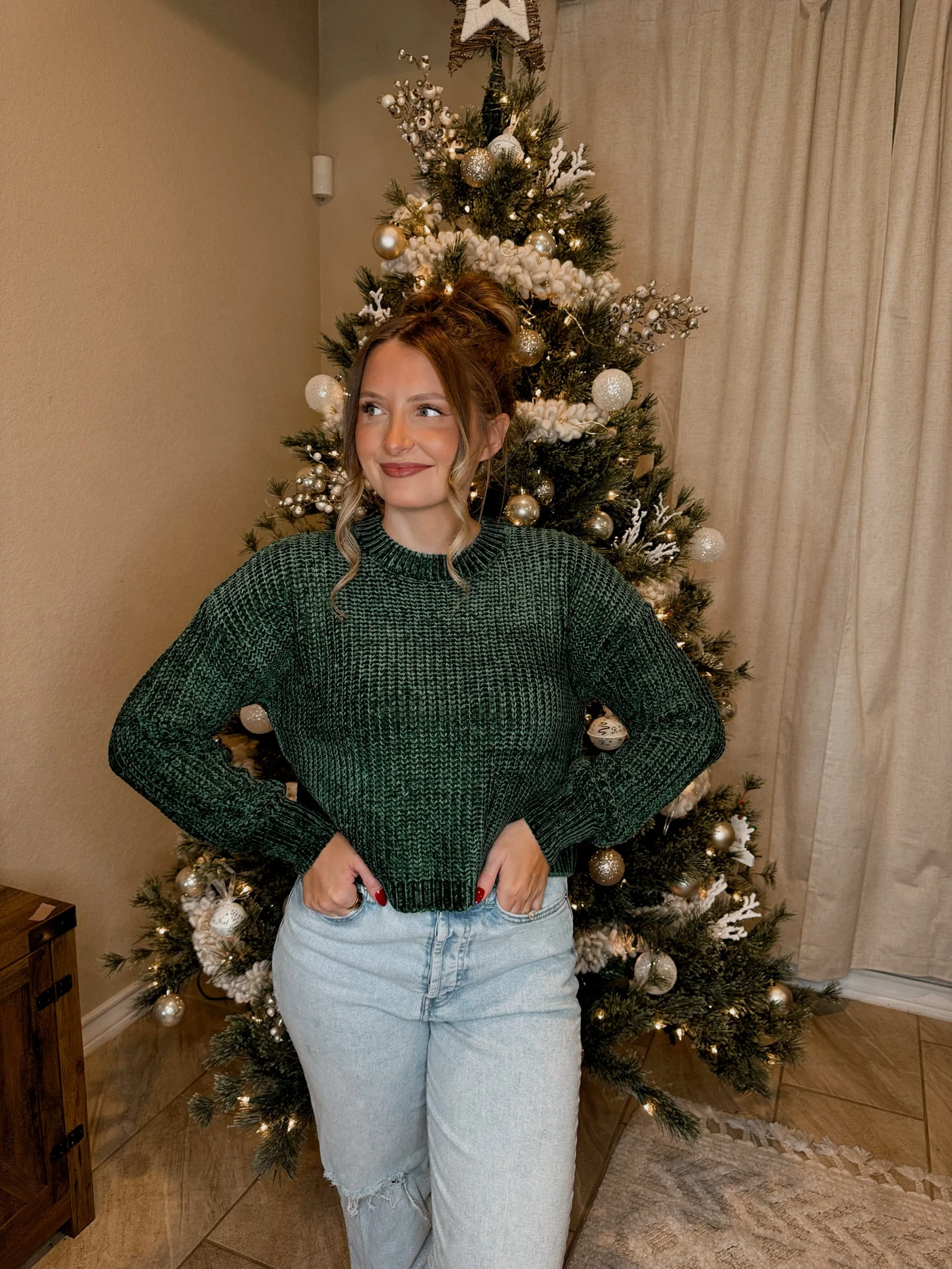 Chenille Knit Sweater - 5 Colors Available