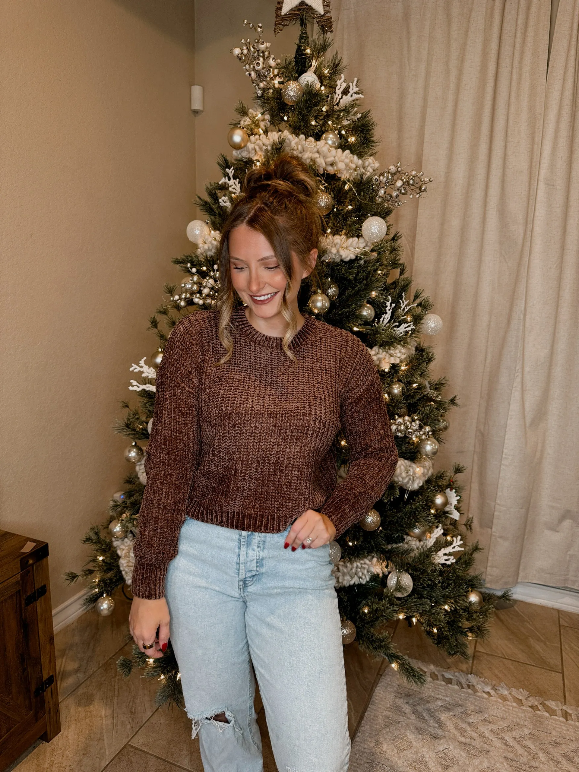 Chenille Knit Sweater - 5 Colors Available