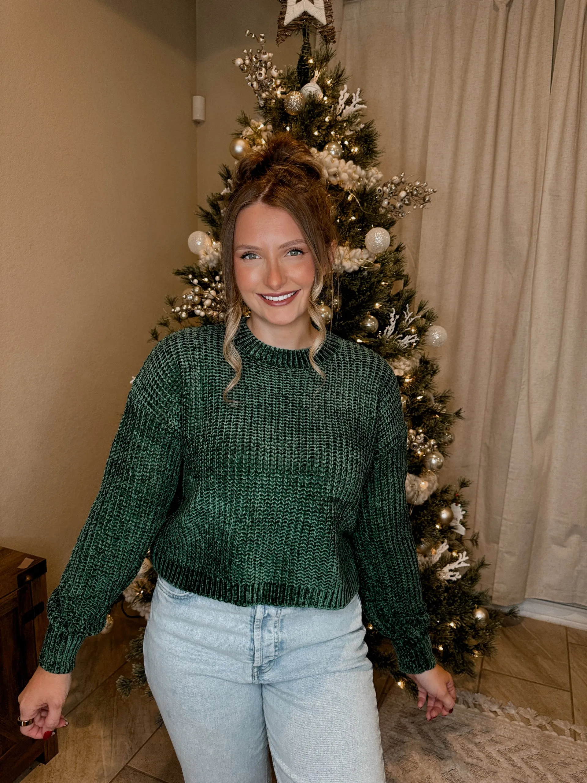 Chenille Knit Sweater - 5 Colors Available
