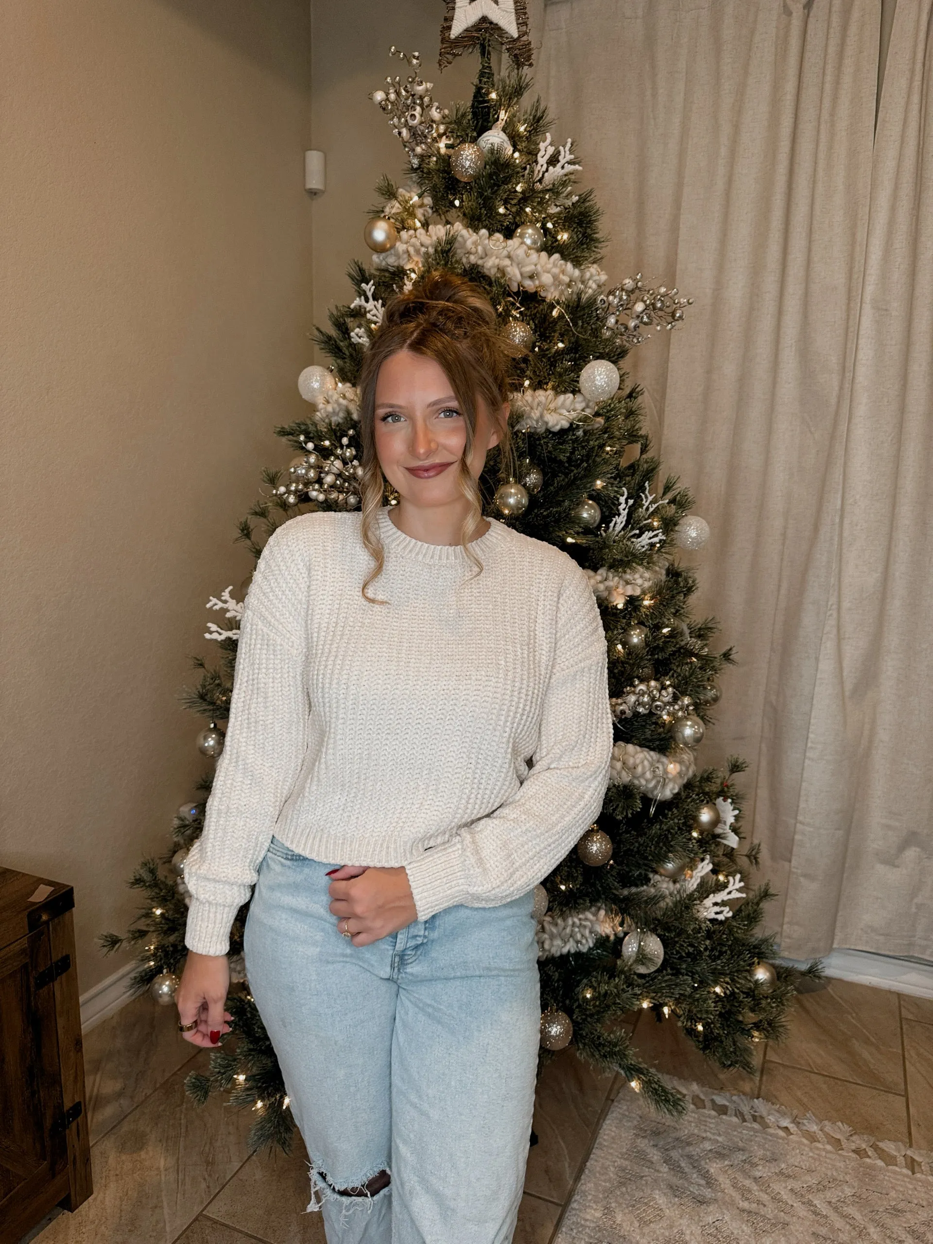 Chenille Knit Sweater - 5 Colors Available