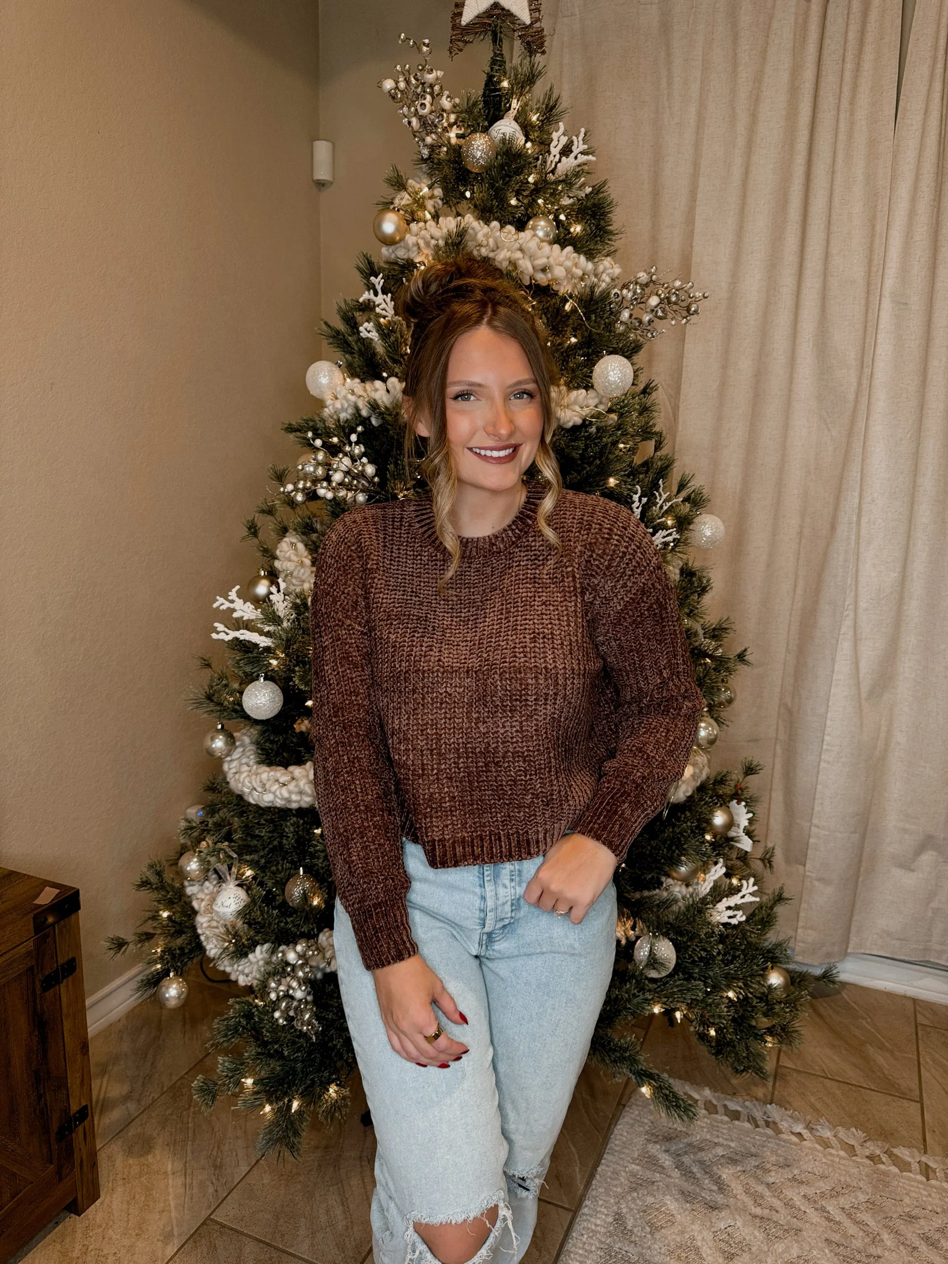 Chenille Knit Sweater - 5 Colors Available
