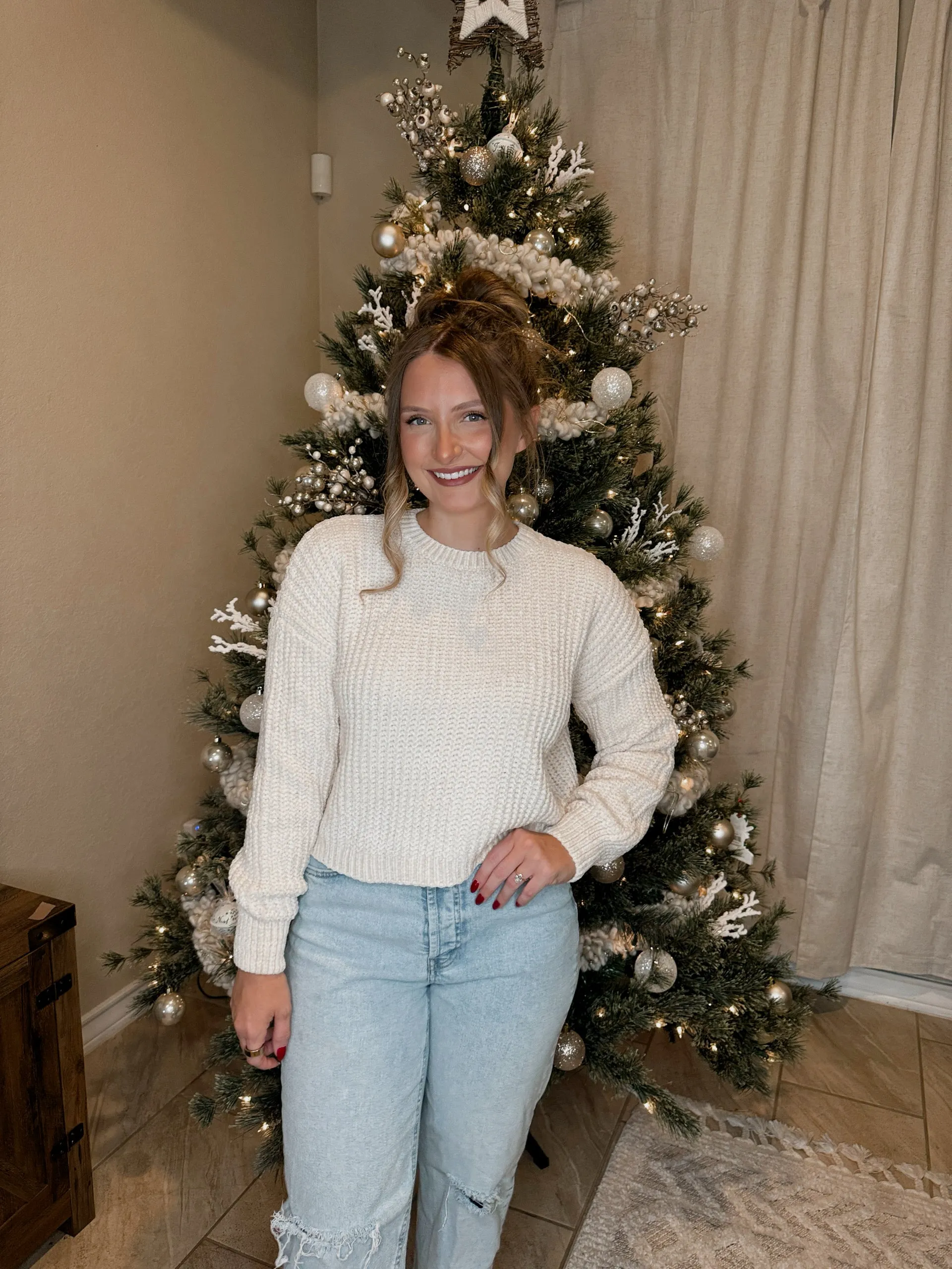 Chenille Knit Sweater - 5 Colors Available