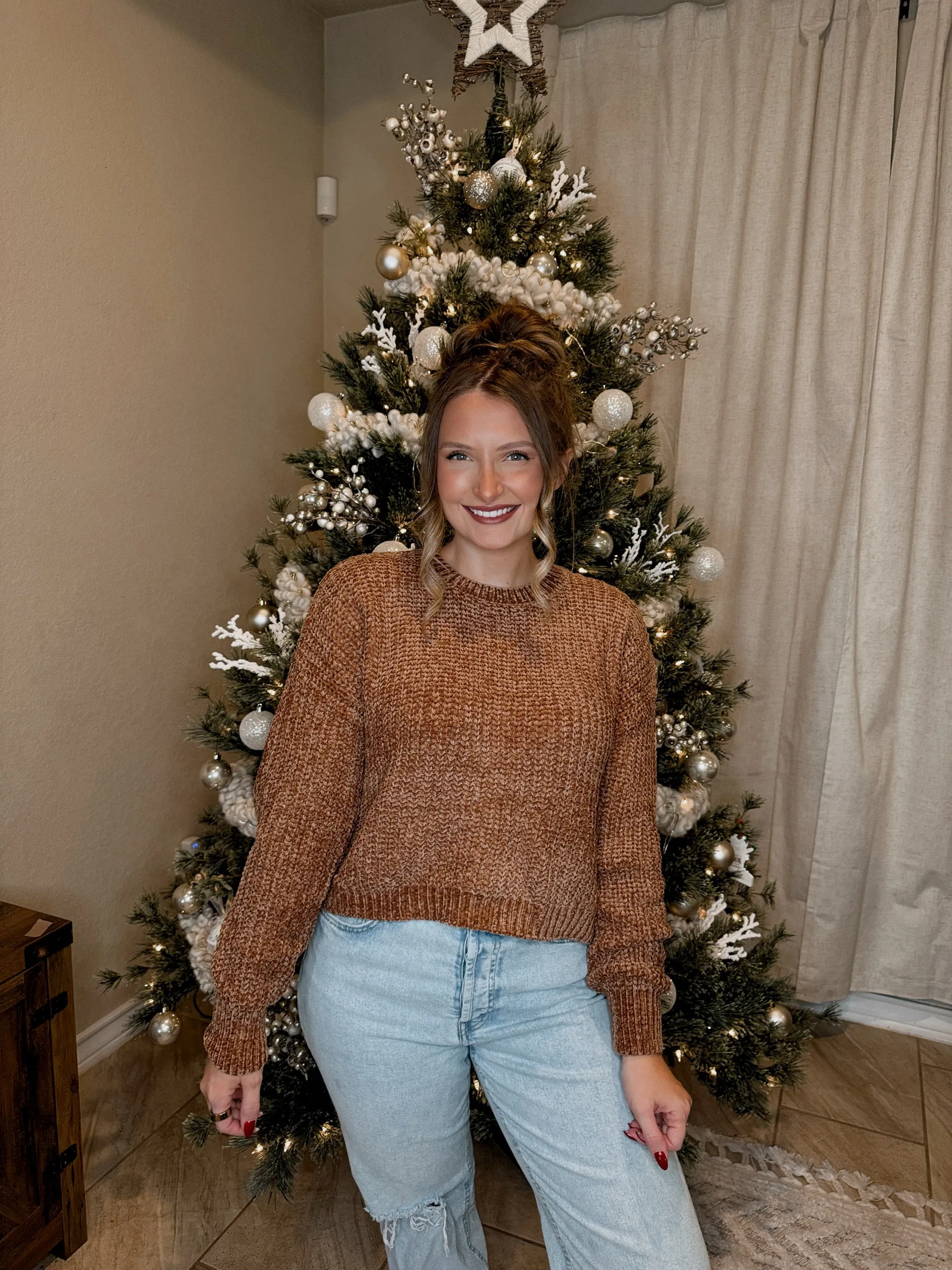 Chenille Knit Sweater - 5 Colors Available