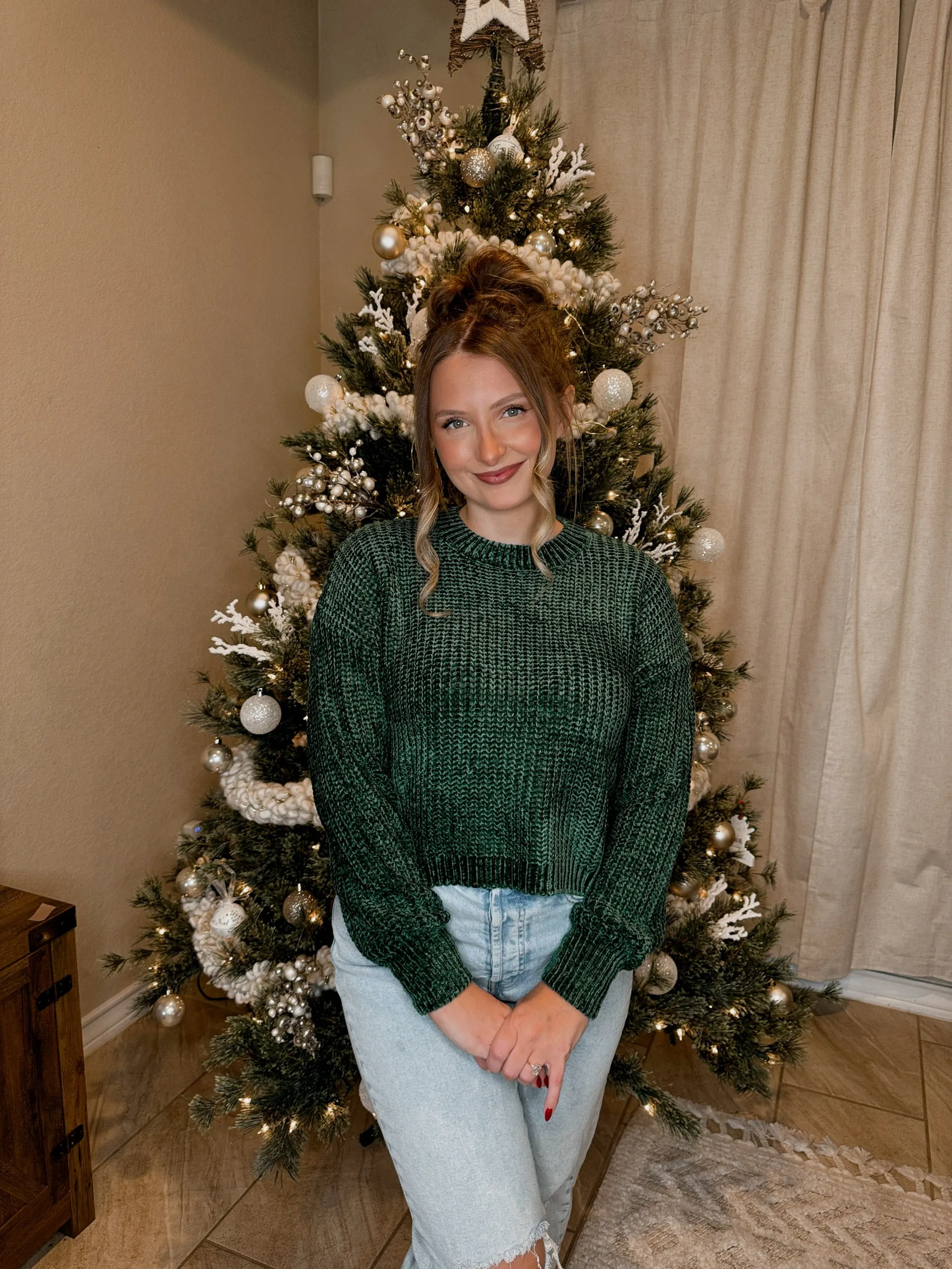 Chenille Knit Sweater - 5 Colors Available