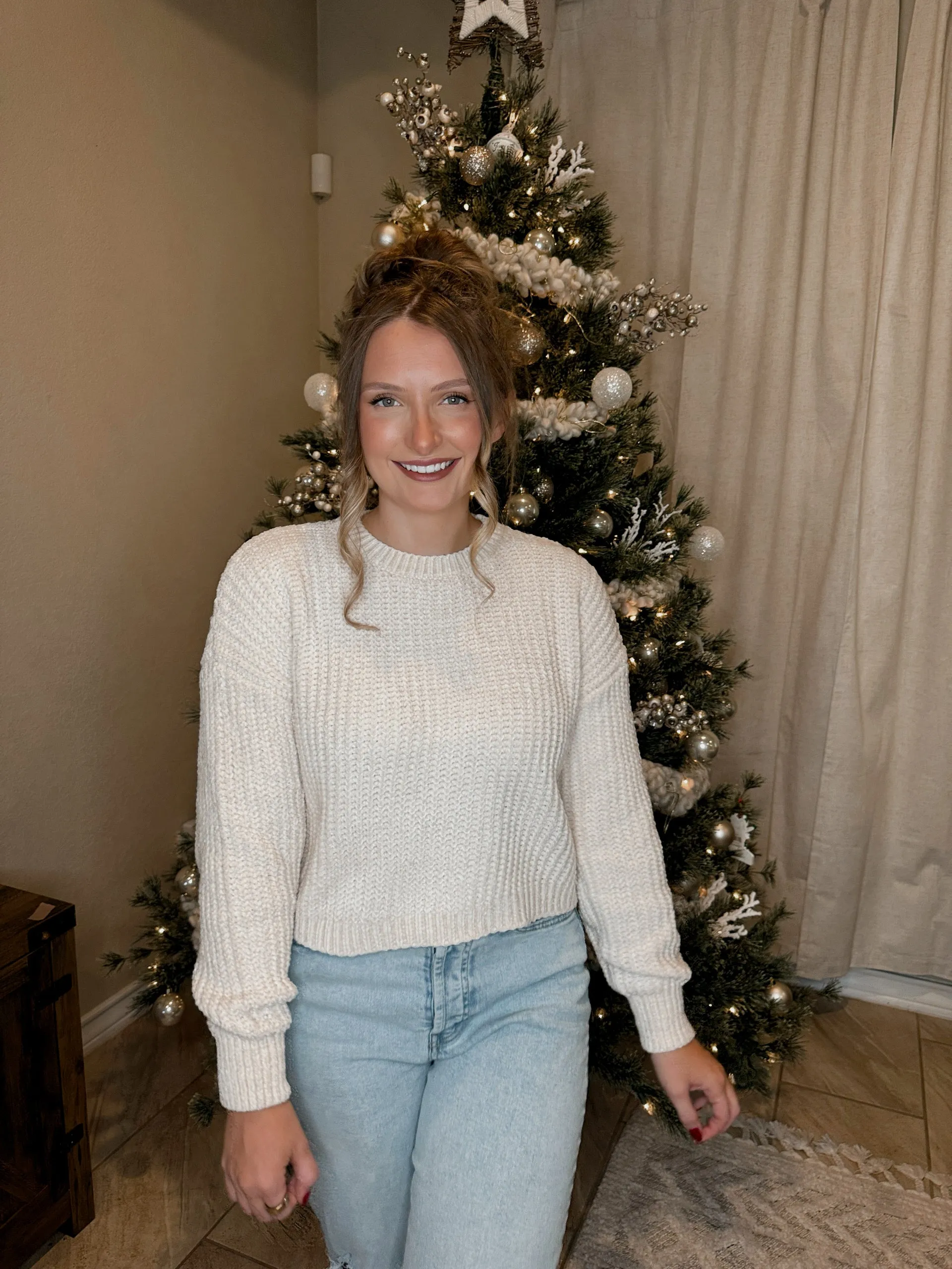 Chenille Knit Sweater - 5 Colors Available