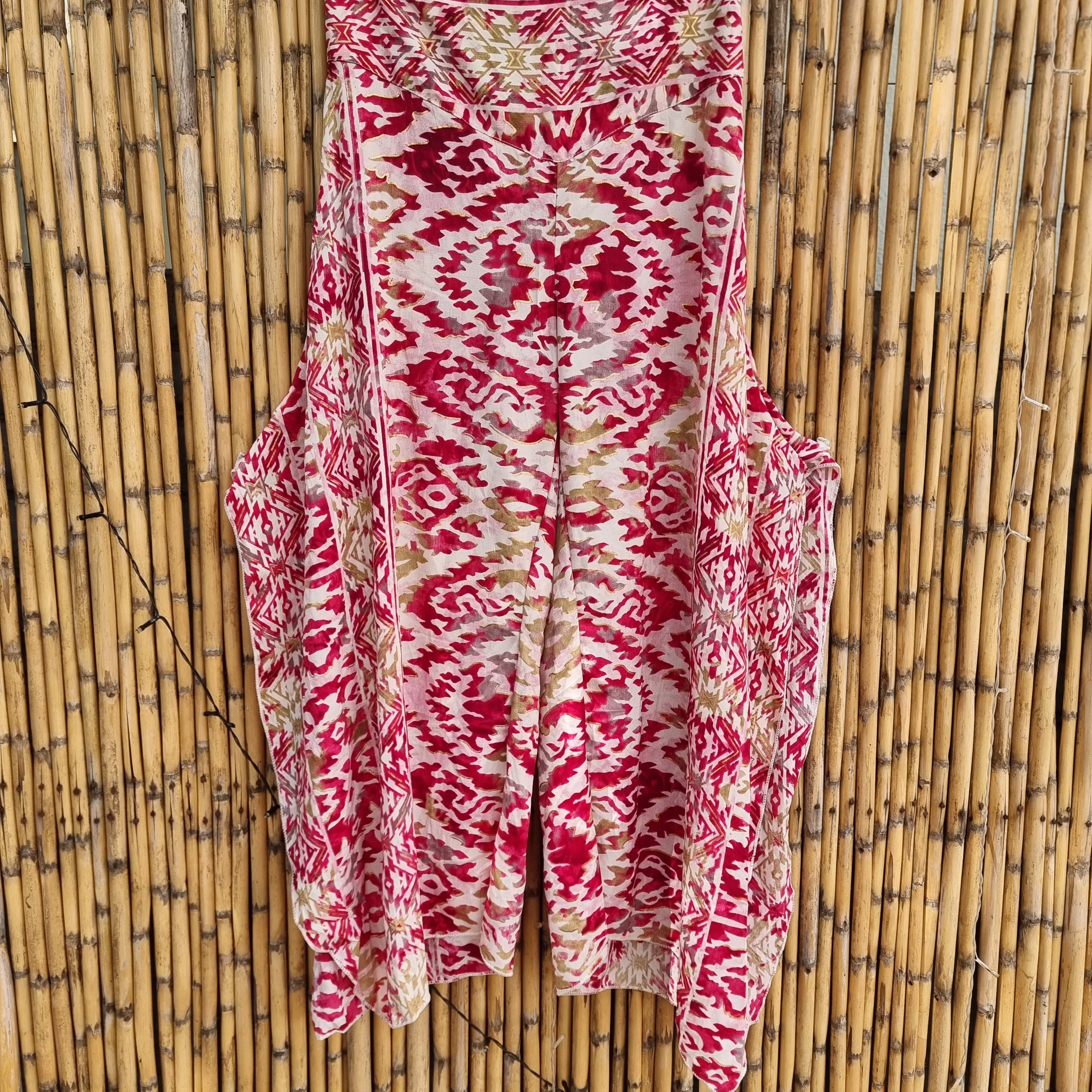 Cherry Wine Silk Pants