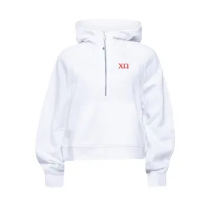 Chi Omega lululemon Scuba Oversized Half-Zip Hoodie - White