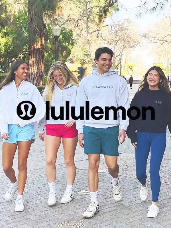 Chi Omega lululemon Scuba Oversized Half-Zip Hoodie - White
