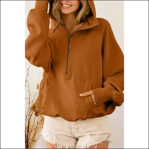 Chic Brown Half Zip: Hug Dealer from Needful Things 😈