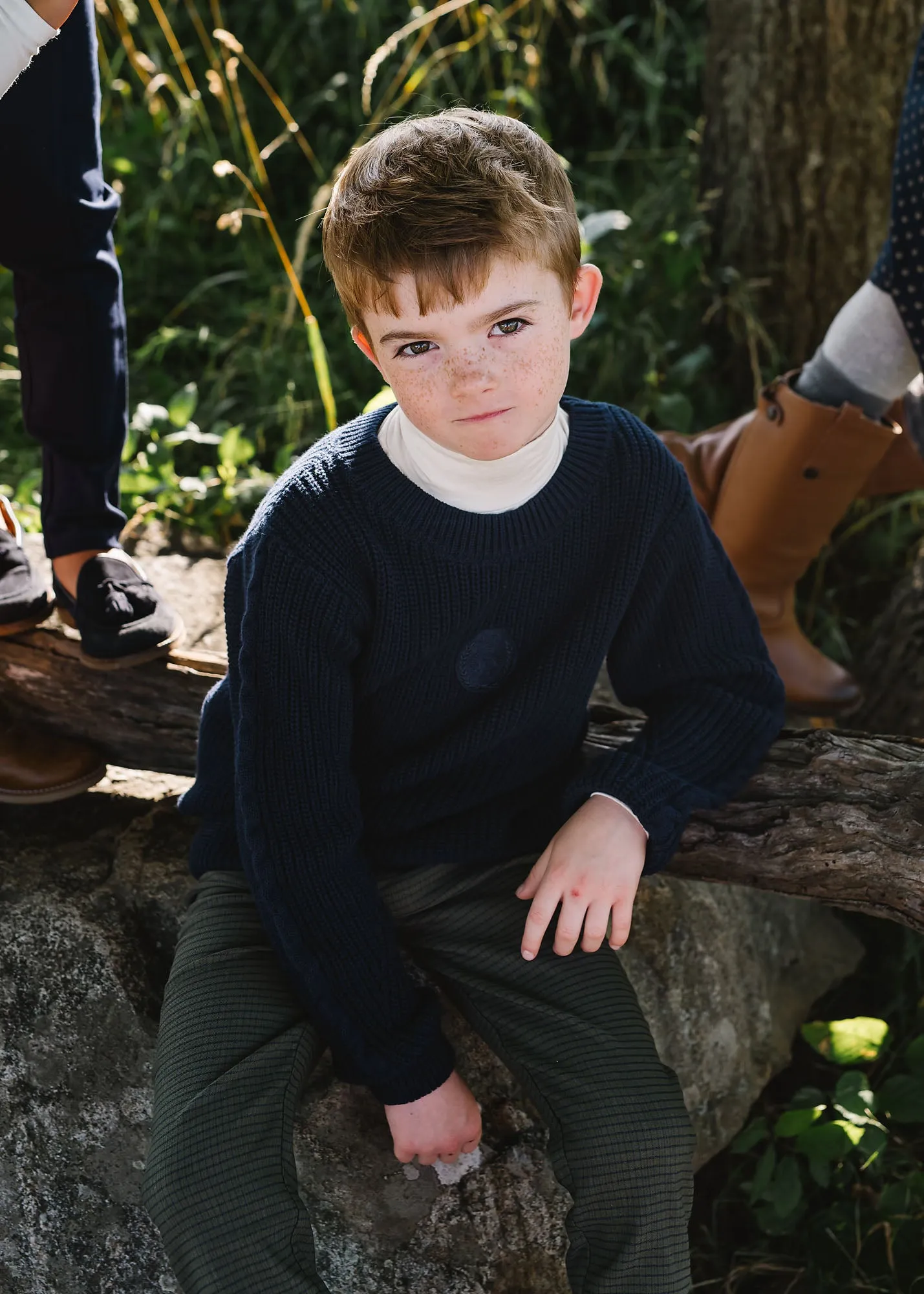 Chunky Crest Knit Sweater