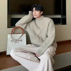 Chunky Knit Zipper Sweater