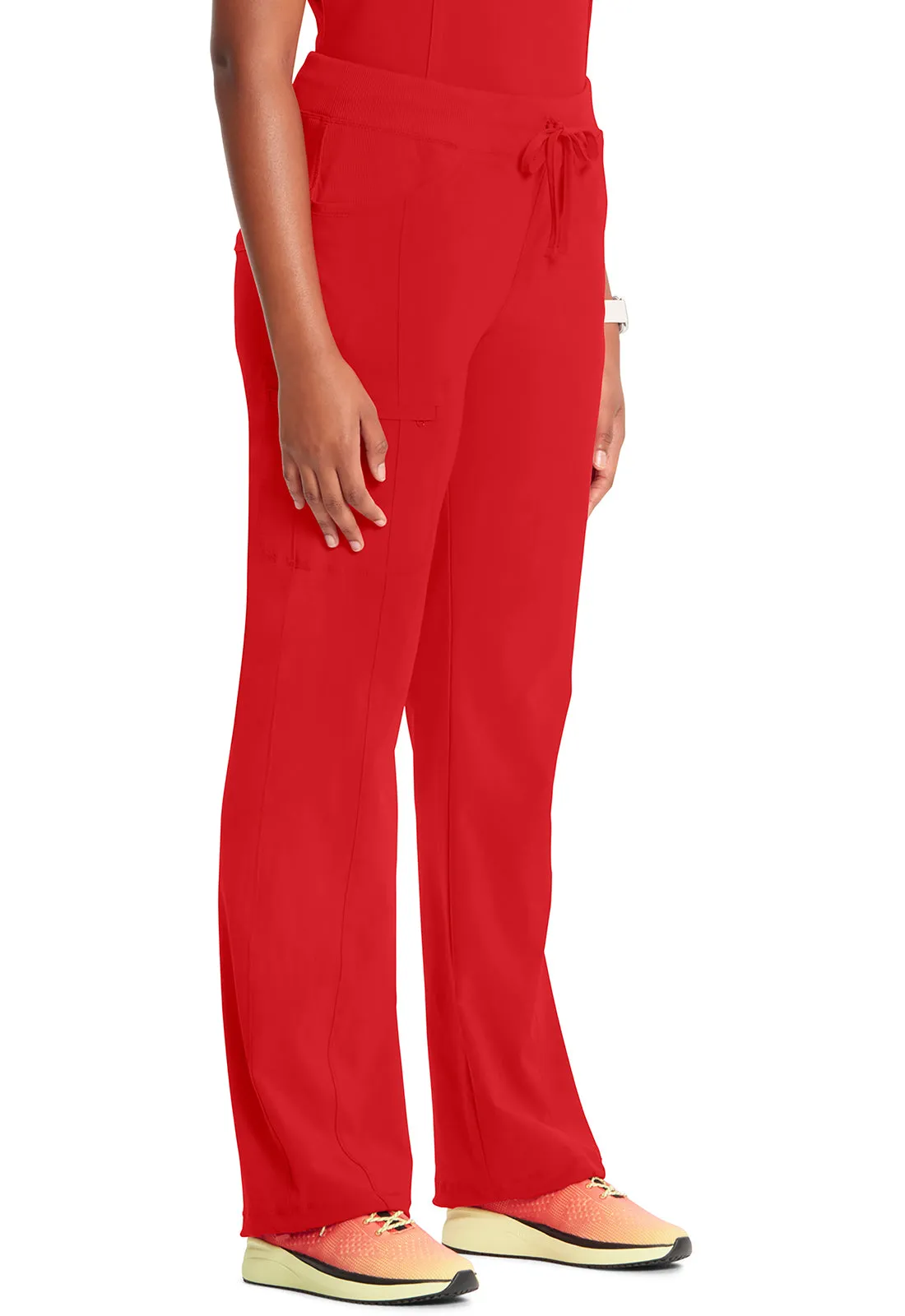 Classics 1123A Straight Leg Drawstring Pants Red