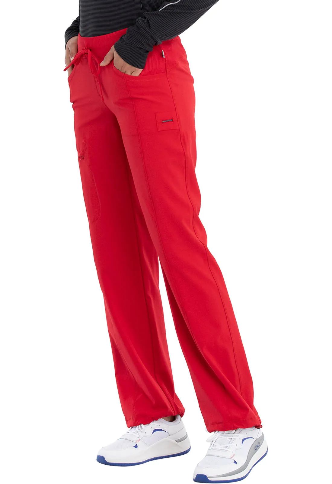 Classics 1123A Straight Leg Drawstring Pants Red