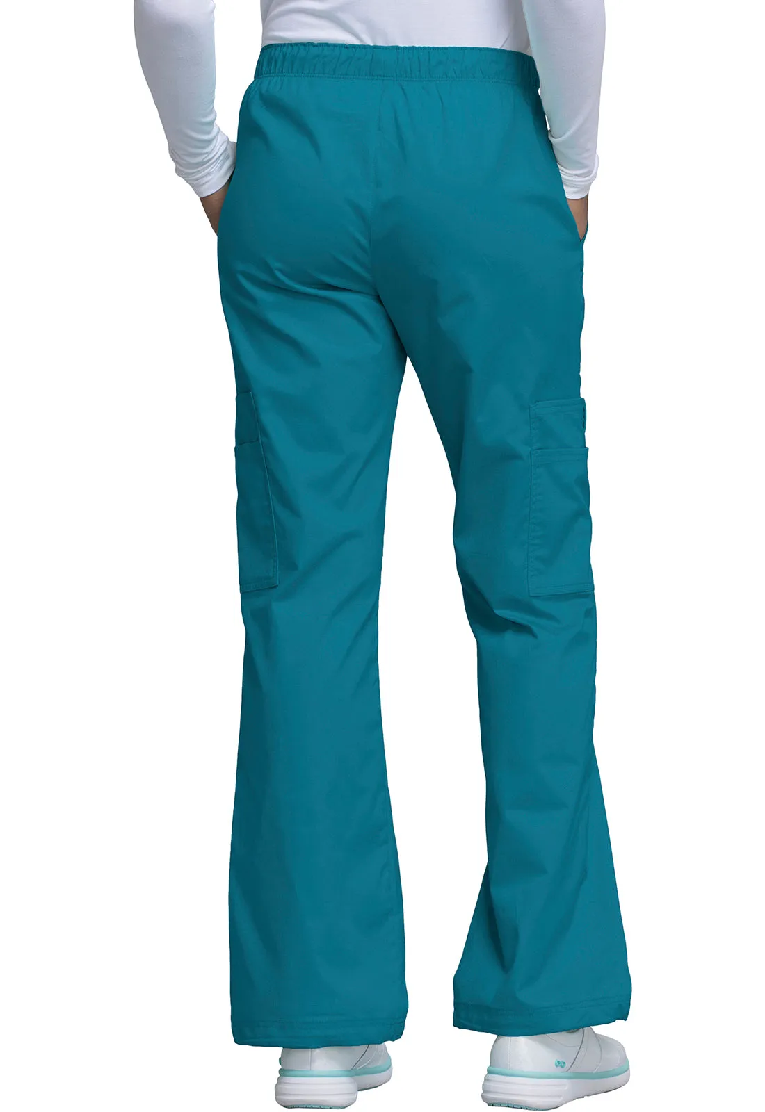 Core Stretch 4005 Mid Rise Pull-On Cargo Pants Caribbean Blue