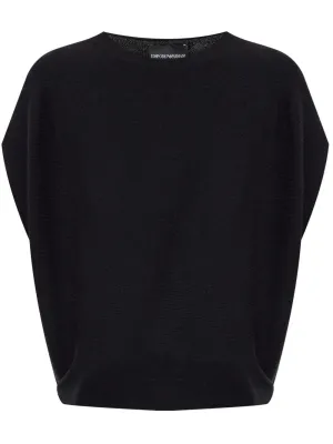 Cotton blend knitted top