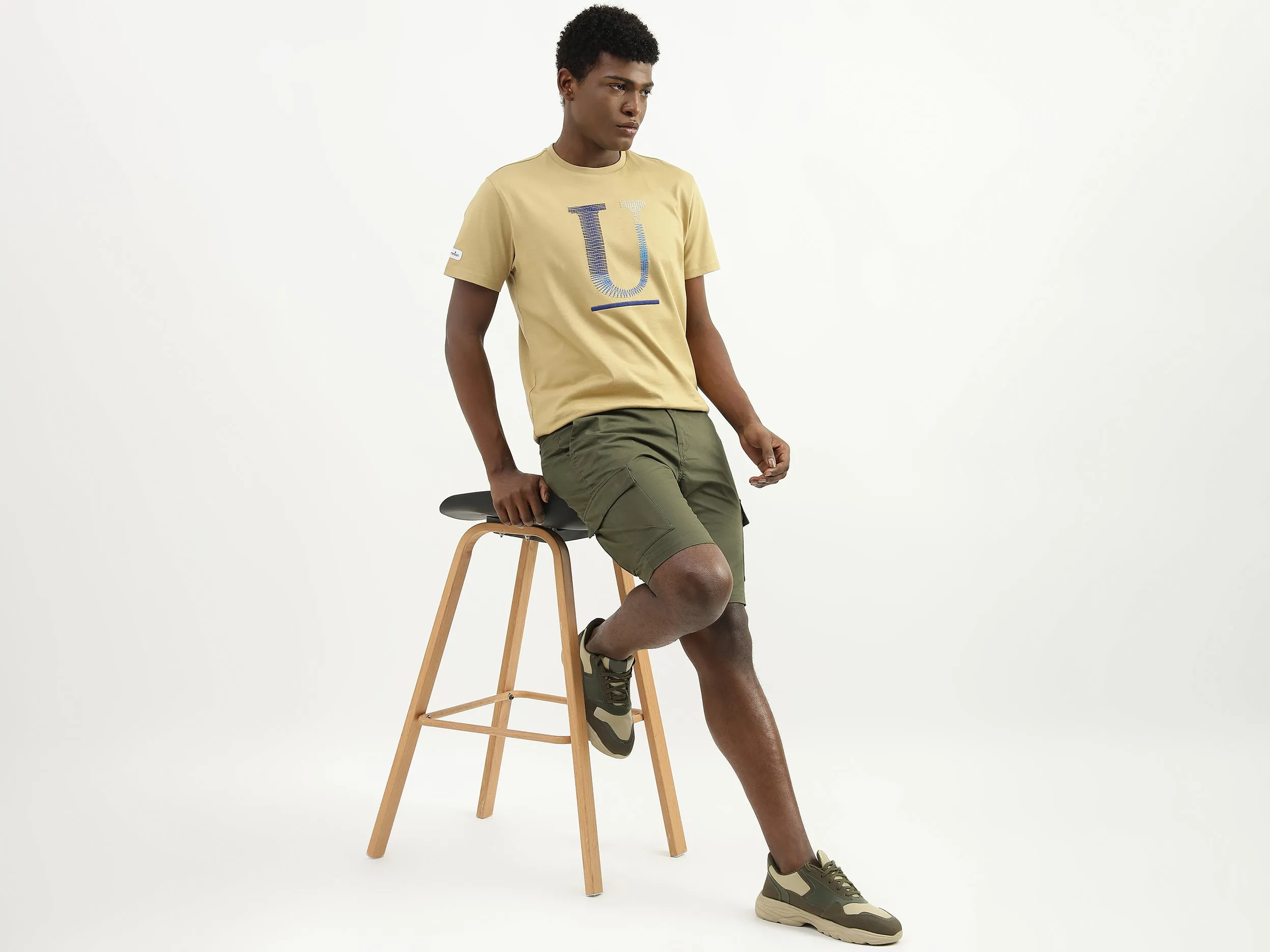 Cotton Solid Regular Fit Mens Shorts