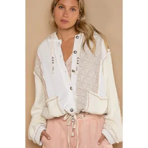 Cozy Patchwork Quilted Hoodie