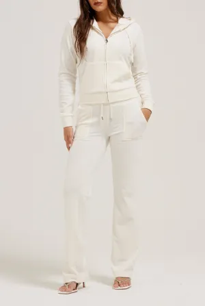 CREAM CLASSIC VELOUR DEL RAY POCKETED BOTTOMS