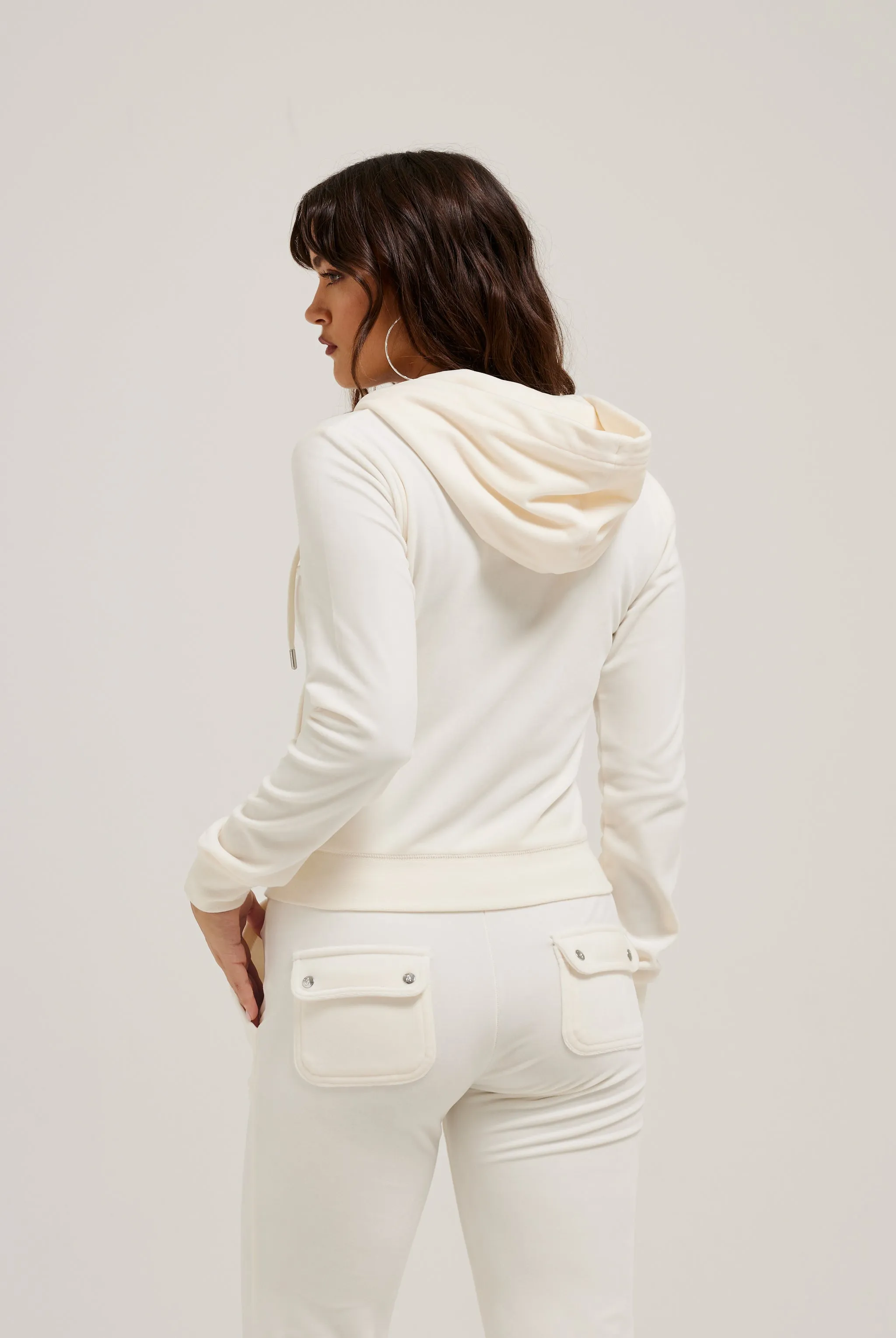 CREAM CLASSIC VELOUR DEL RAY POCKETED BOTTOMS