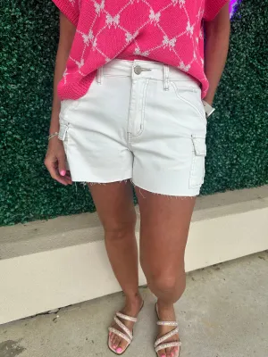 Creamy Cargo Shorts