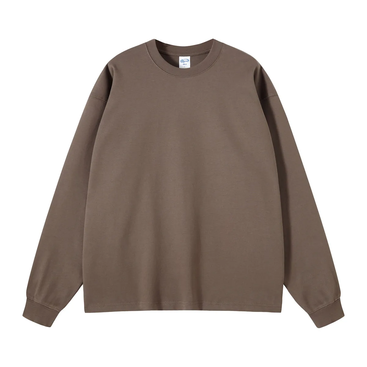 Crew Neck Solid Color Sweatshirt