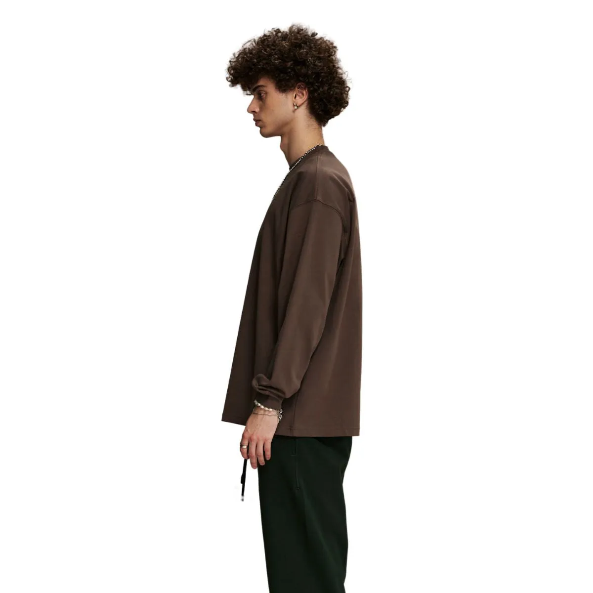 Crew Neck Solid Color Sweatshirt