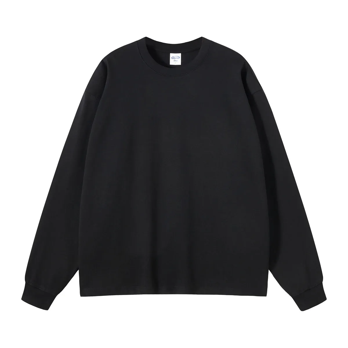 Crew Neck Solid Color Sweatshirt