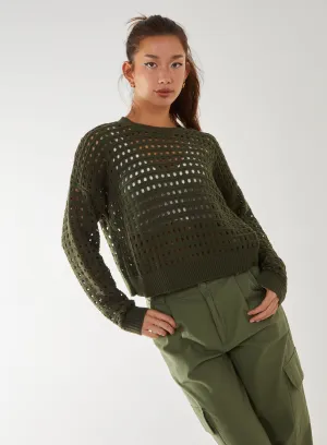 Crochet Knitted Sweater