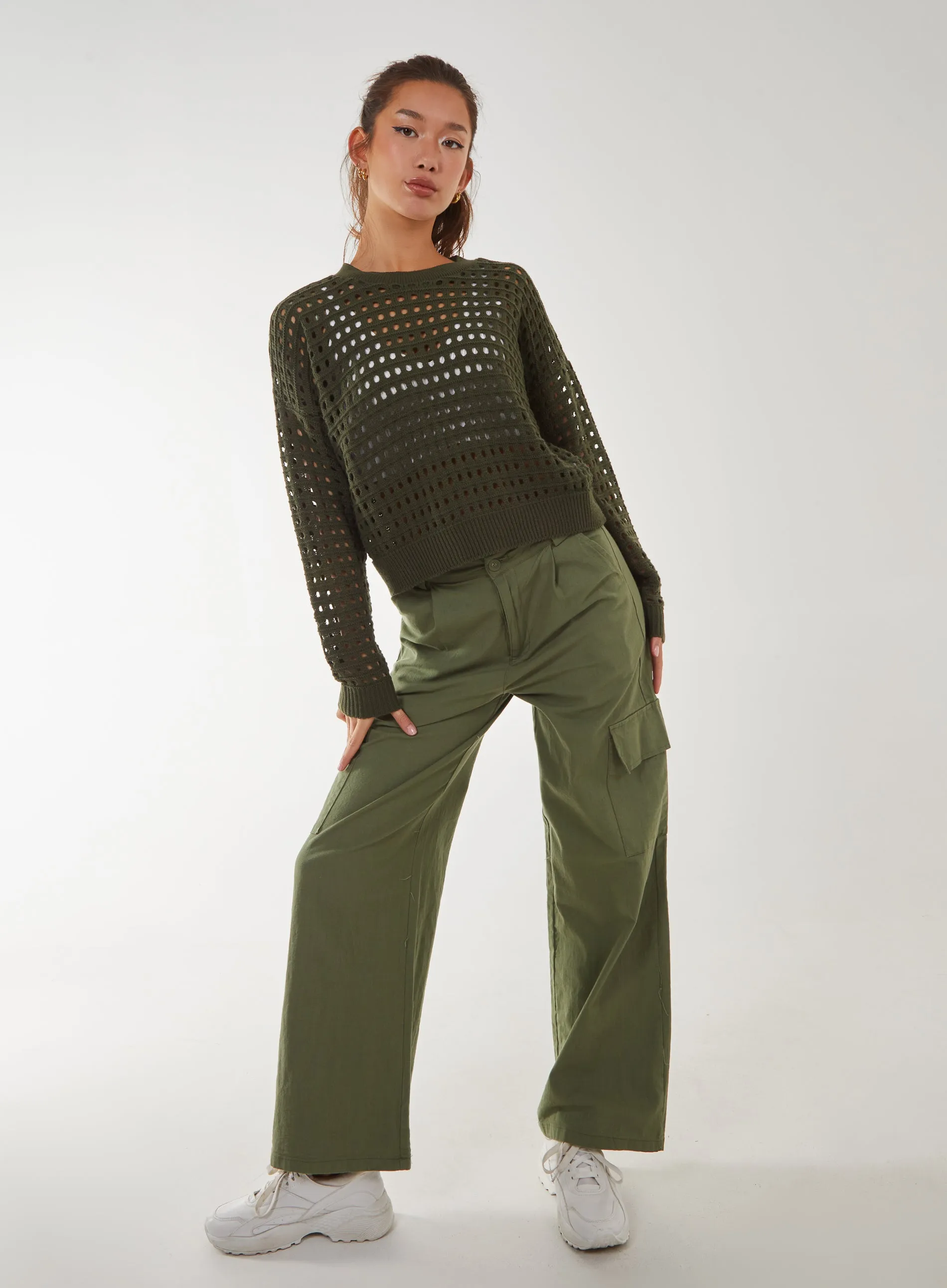 Crochet Knitted Sweater