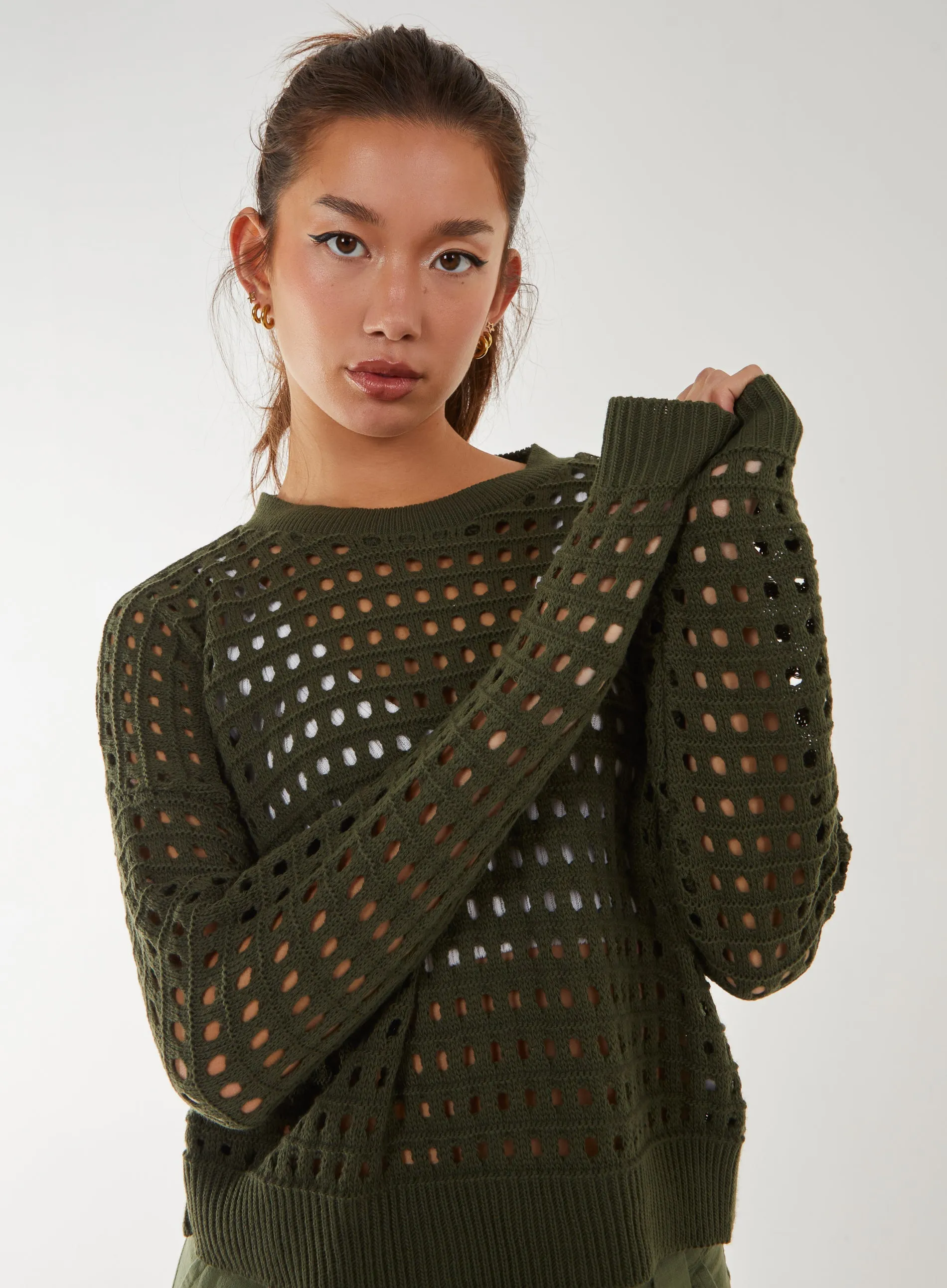 Crochet Knitted Sweater