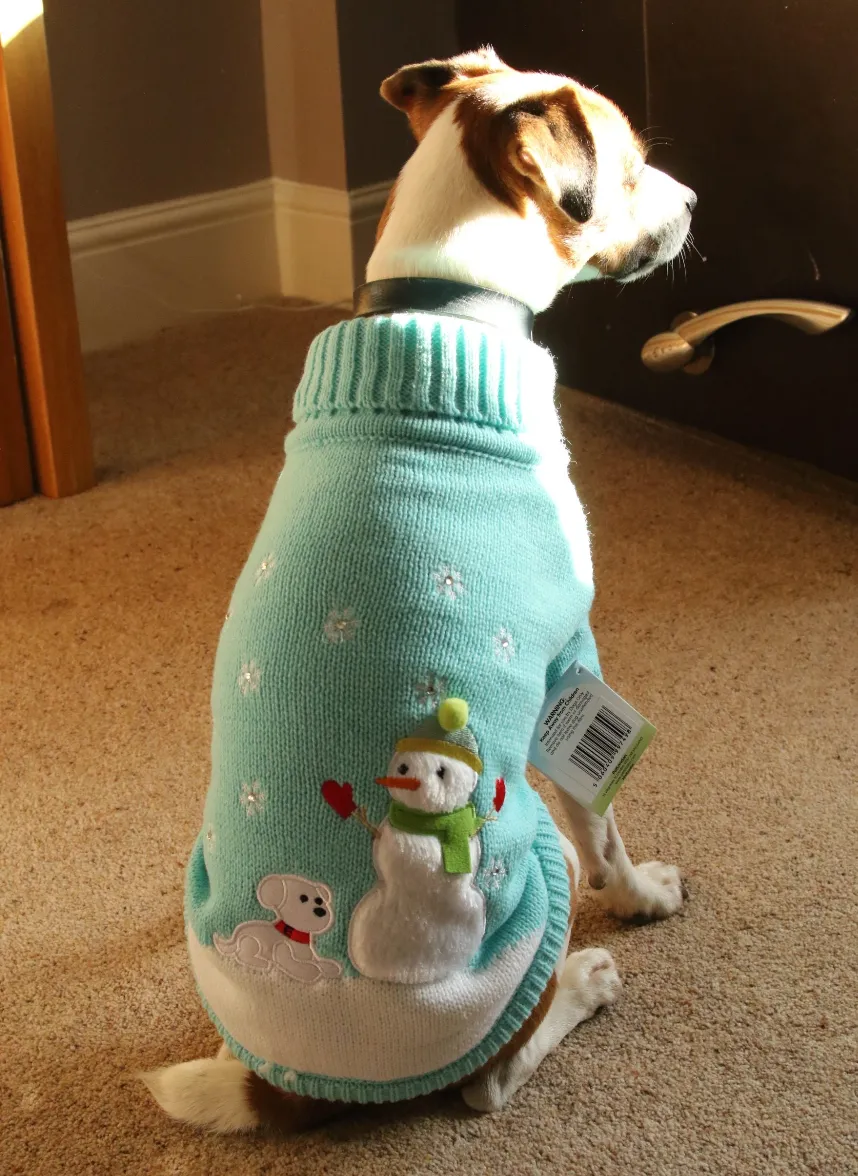 Crystal Snowdog Christmas Jumper