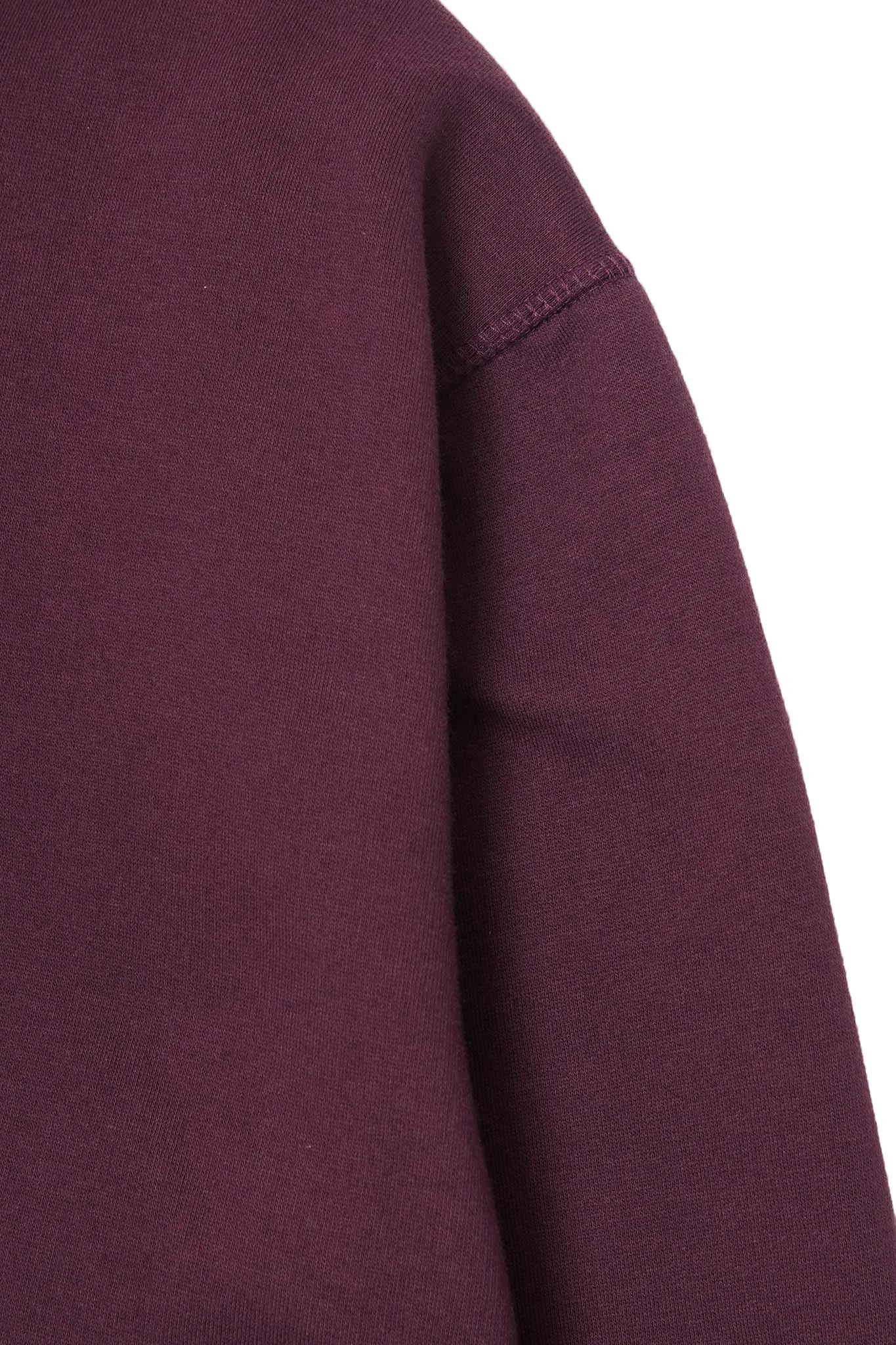 CUTOFF HOODIE IN WINE